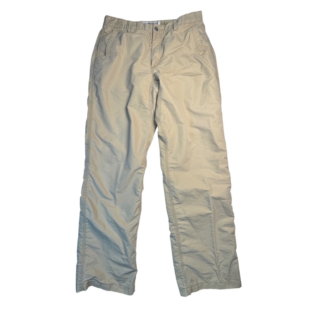 Mountain Khakis Relaxed Fit Pants Mens 35x34 Khaki‎ Nylon Cotton Outdoor Hiking